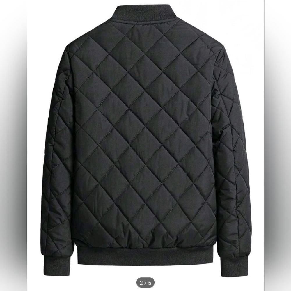 Men's Baseball Jacket - Fleece Lining - Picture 2 of 5